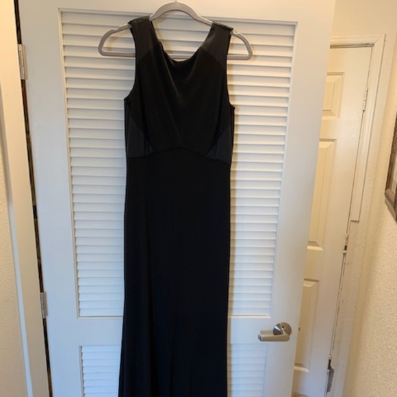 Formal Black Dress with scoop back - Picture 1 of 4